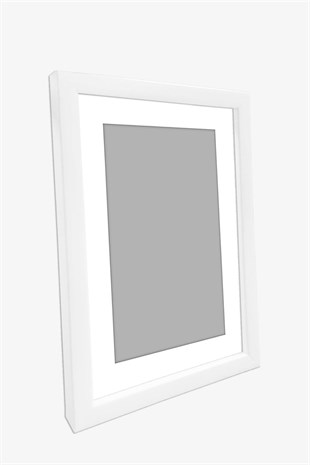Resim Çerçevesi Avrupa Fonlu Derinlik Görünümlü Çerçeve Tekli Boş Beyaz Renk Çerçeve ÖZC-AVRFONLU02